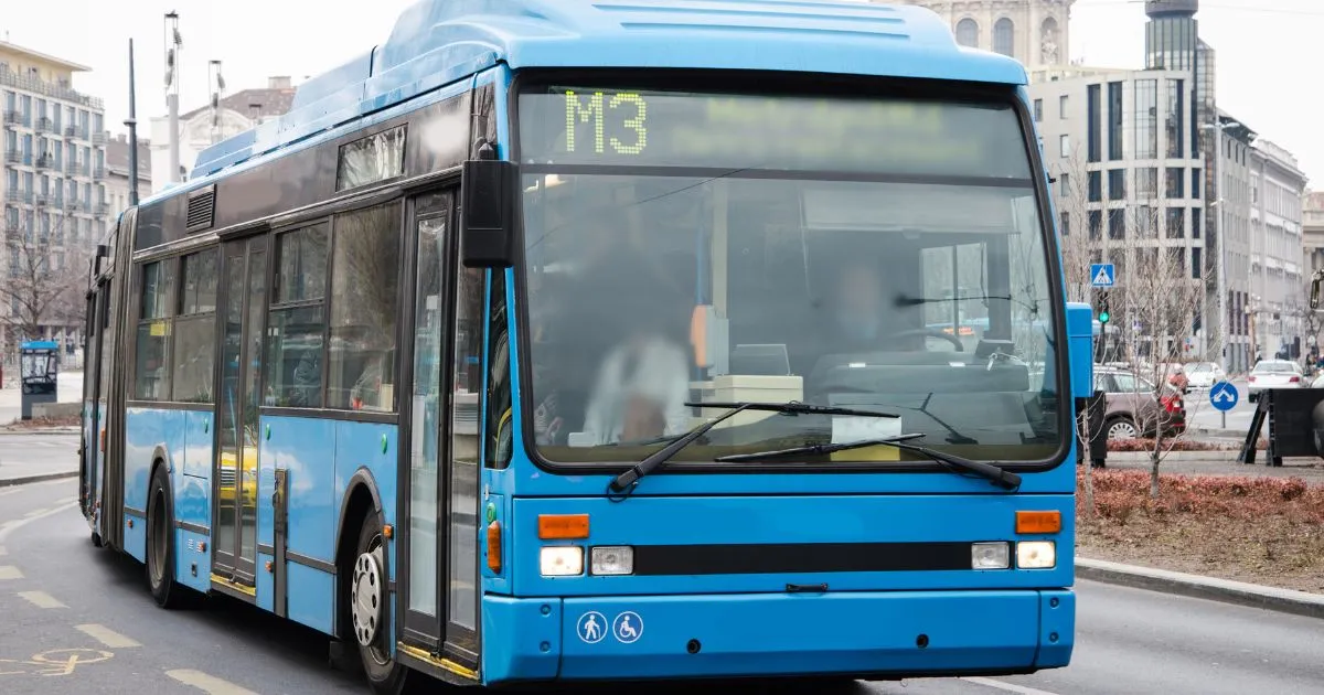A Bus On The Road In Canberra A Bus On The Road In Canberra