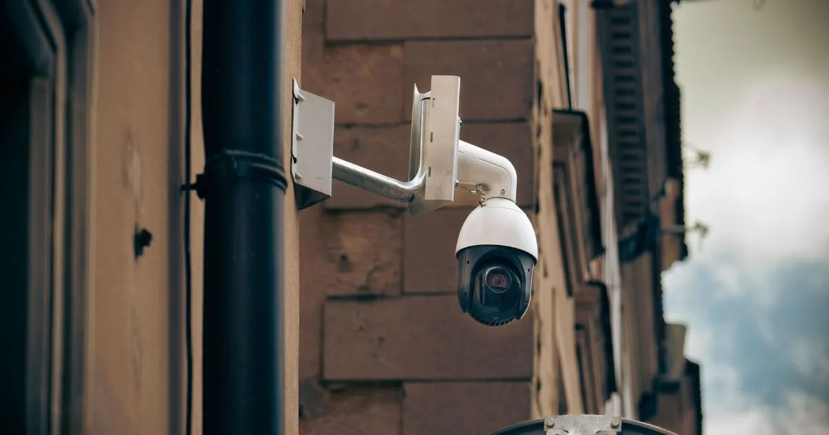A Cctv Camera Guarding A Long Term Storage Facility In Melbourne