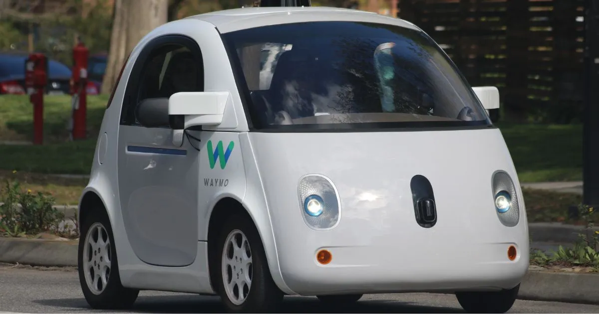 A Driverless Autonomous Vehicle Self Parked On A Street