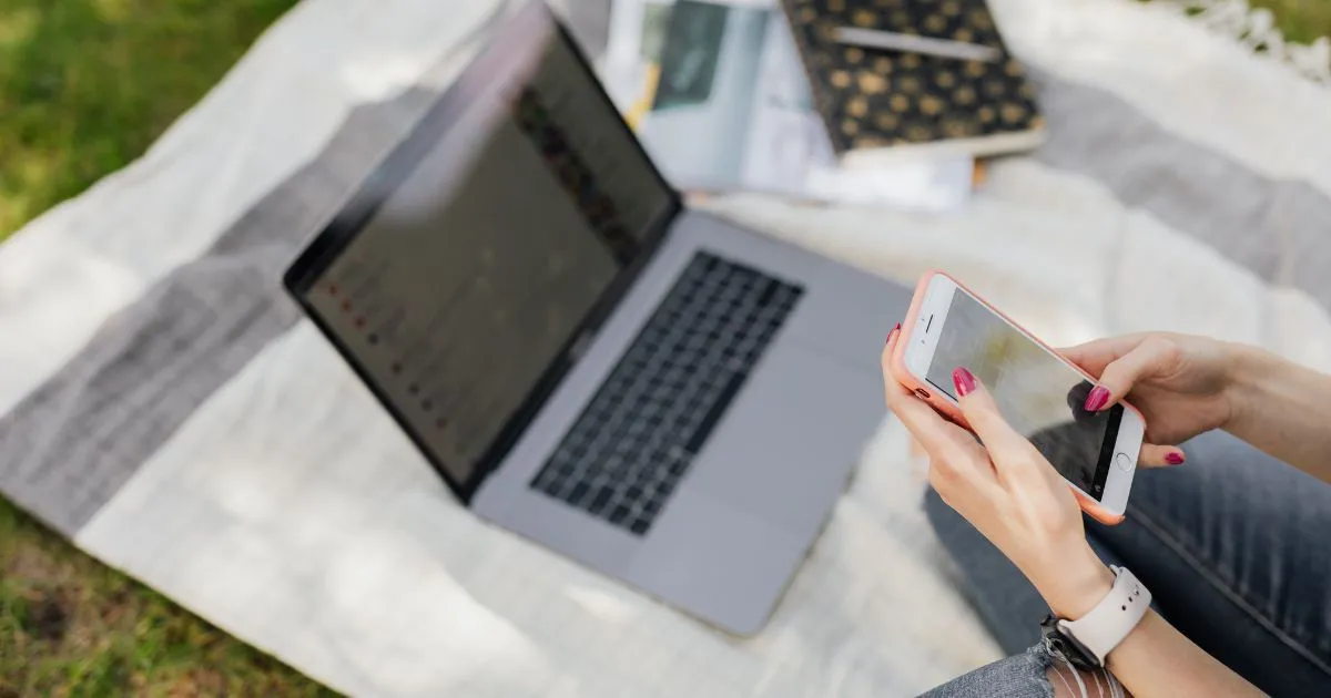 A Lady Using Her Phone To Find Online Parking Spaces With Efficient Booking Options A Lady Using Her Phone To Find Online Parking Spaces With Efficient Booking Options