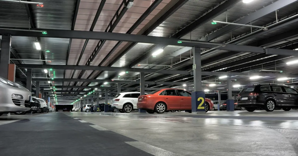 A Large Parking Garage Of A Renowned Business Facility A Large Parking Garage Of A Renowned Business Facility