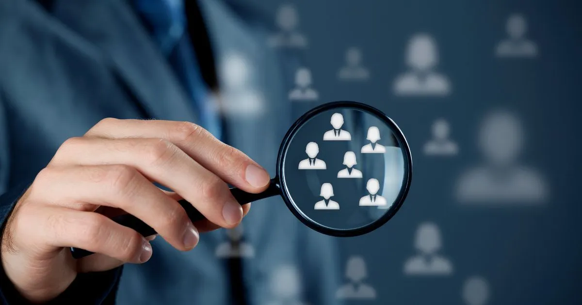 A Man Having Lens In His Hand Showing Target Audience