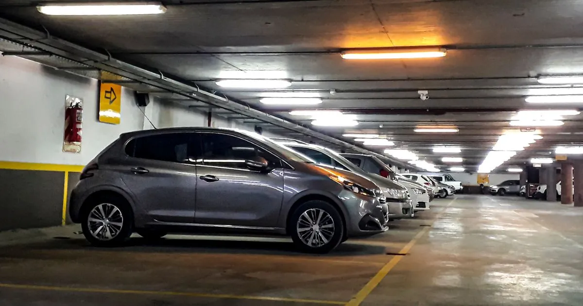 A Parking Garage With An Empty Prime Location