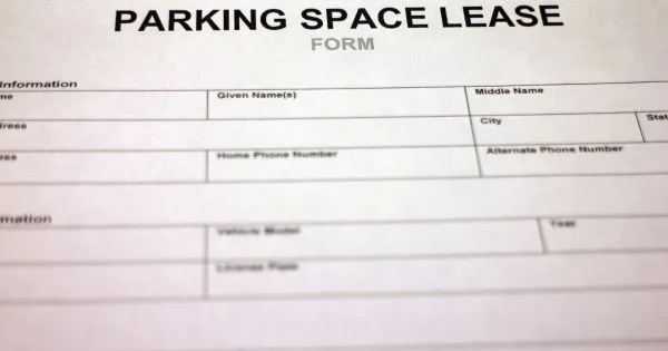 A Parking Space Lease Form