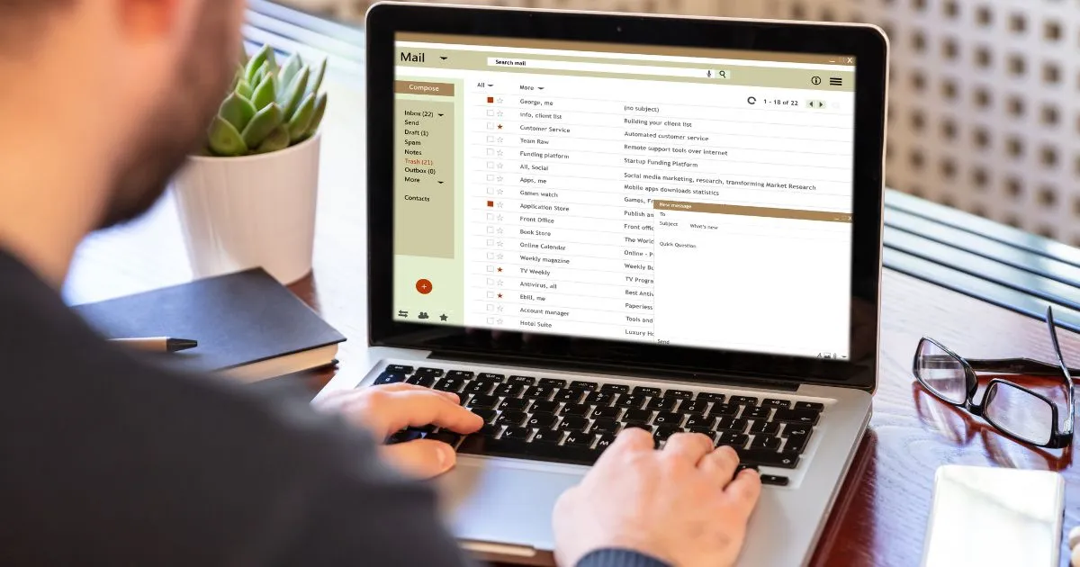 A Professional Creating A Listing Online For His Renting Business
