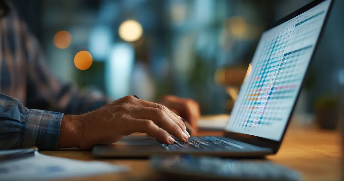 A Professional Working On Data Automation A Professional Working On Data Automation