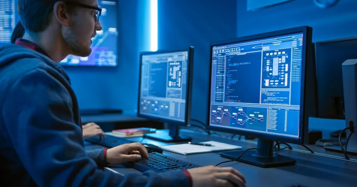 A Software Developer Working On Developing A Complex Software