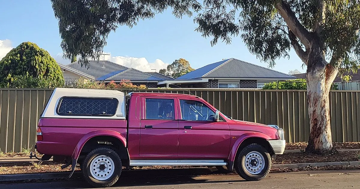 A Truck Parked On The Street On The Moving Day