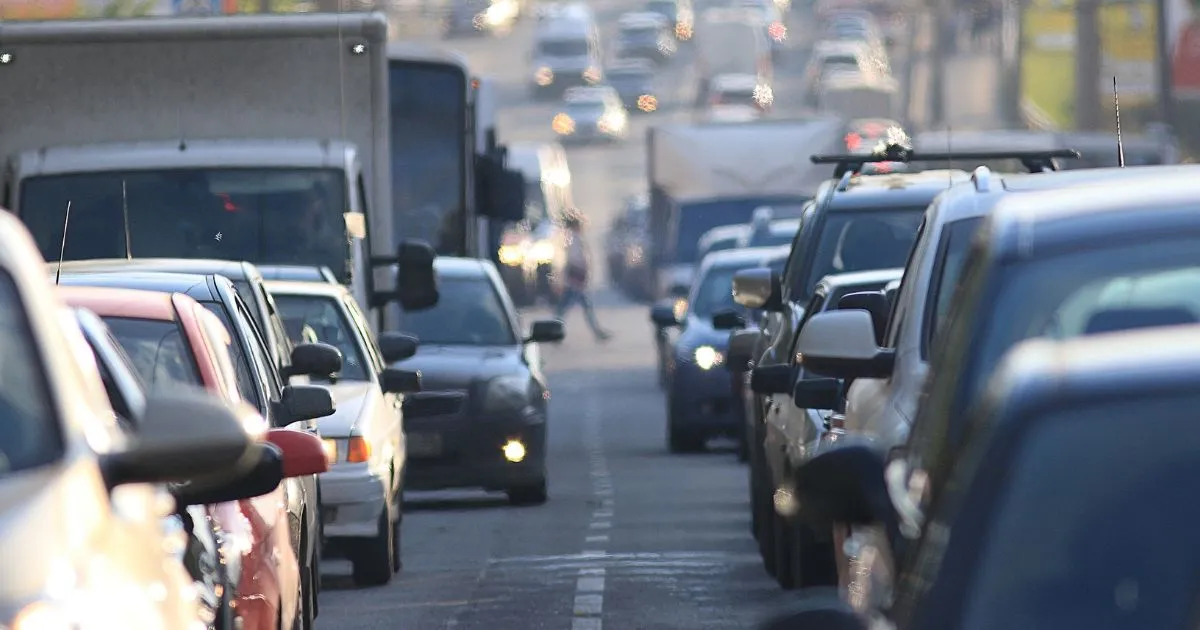 Abundance Of Vehicles On A Road Portraying Traffic Congestion