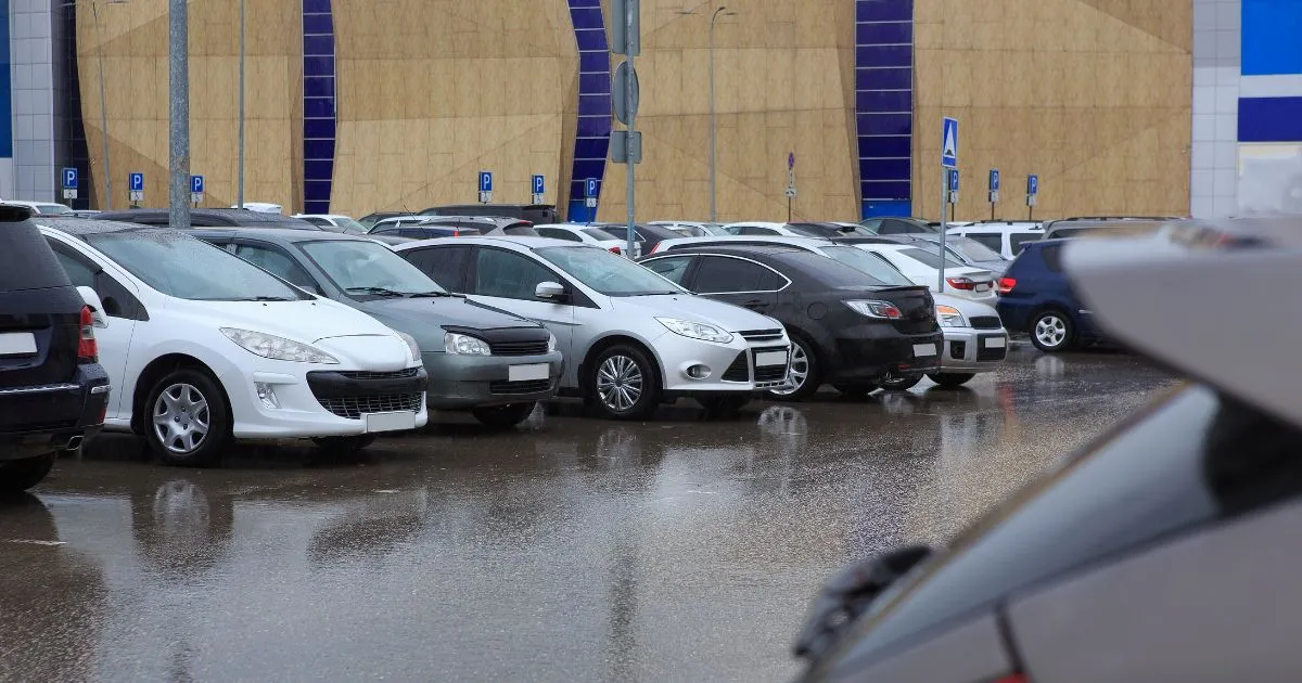 An Advanced Parking Lot With Modern Amenities And Features