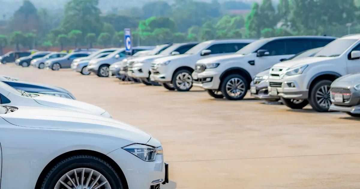 An Example Of An Efficient Car Park With Multiple Parked Vehicles