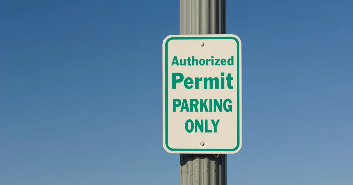 Authorized Parking Permit Sign In Brisbane