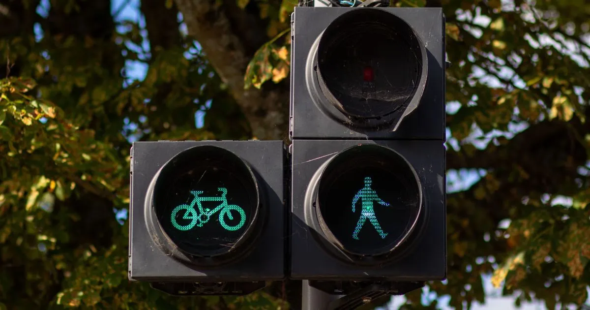 Bicycle And Pedestrian Crossing Light Signal Bicycle And Pedestrian Crossing Light Signal