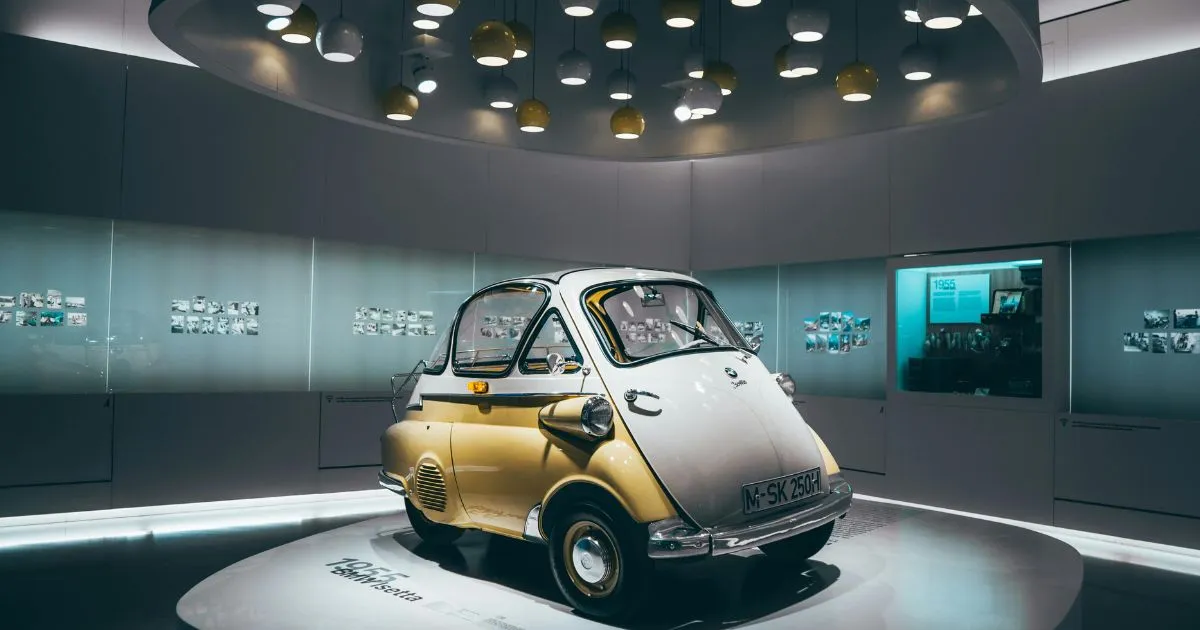 Classic BMW Isetta on Display