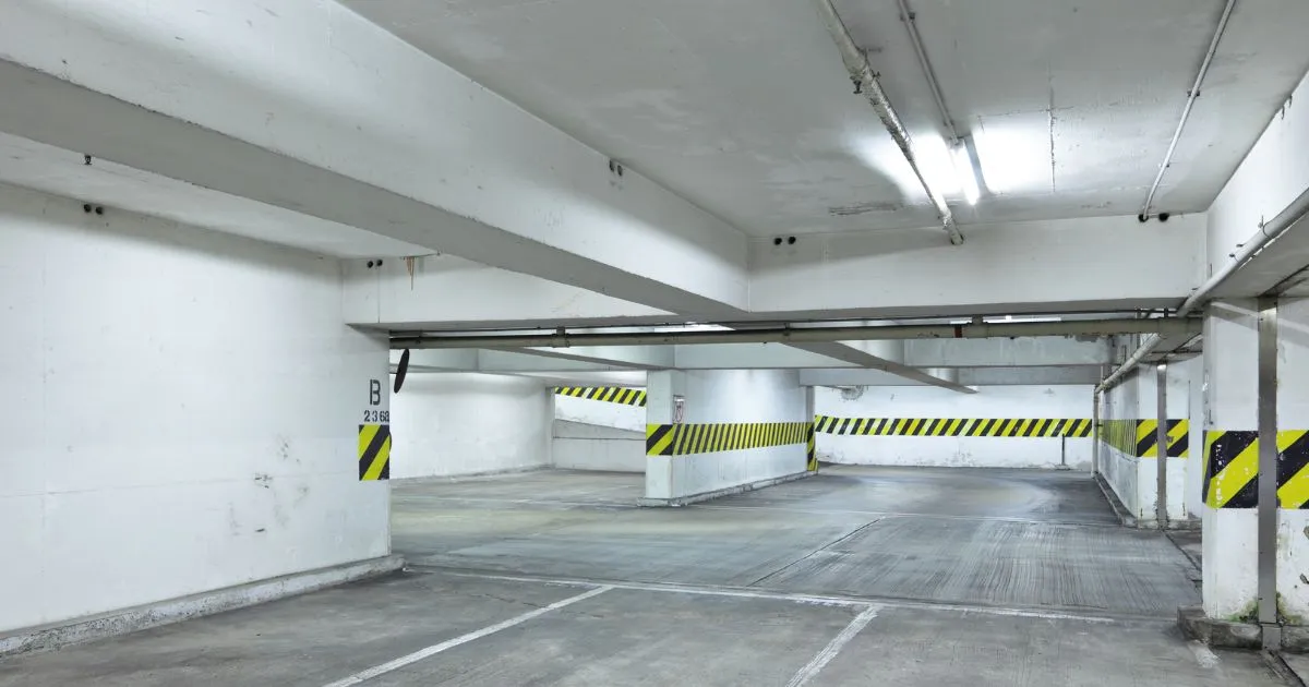 Empty Underground Parking Garage Secure And Spacious Parking