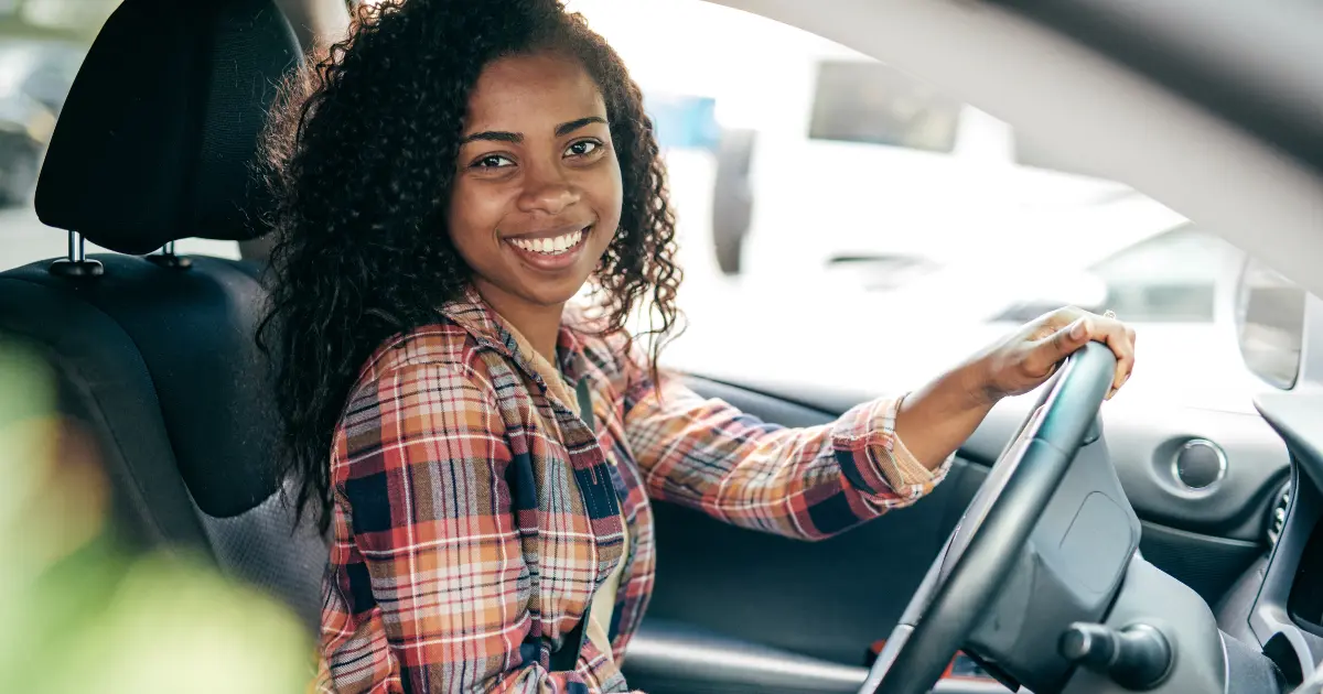 Female Driver Using Discount Promo Codes For Parking
