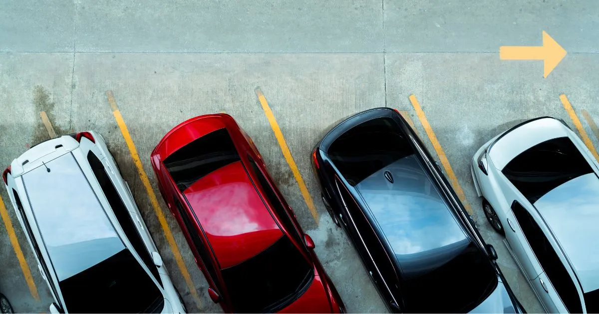 Four Cars Parked In A Residential Permit Parking Zone Four Cars Parked In A Residential Permit Parking Zone