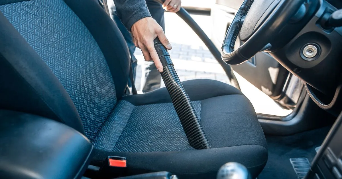 Interior Cleaning Of A Car With Vacuum Interior Cleaning Of A Car With Vacuum