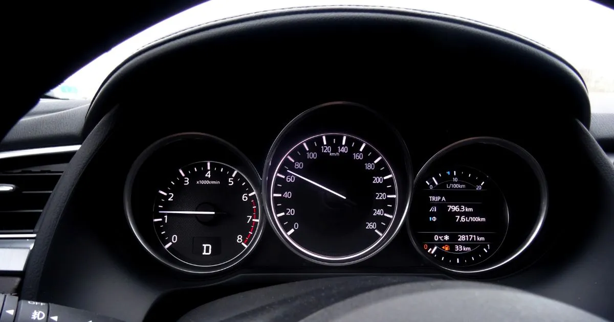 Modern Dashboard Display Driving Data at A Glance