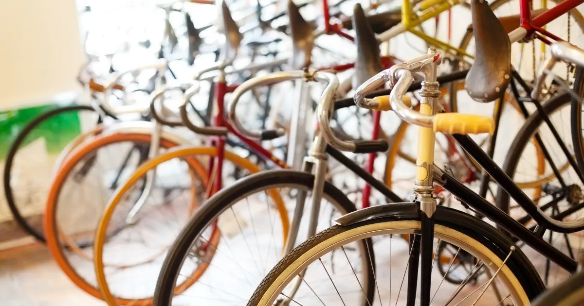 Multiple Bicycles Parked In A Covered Parking Facility
