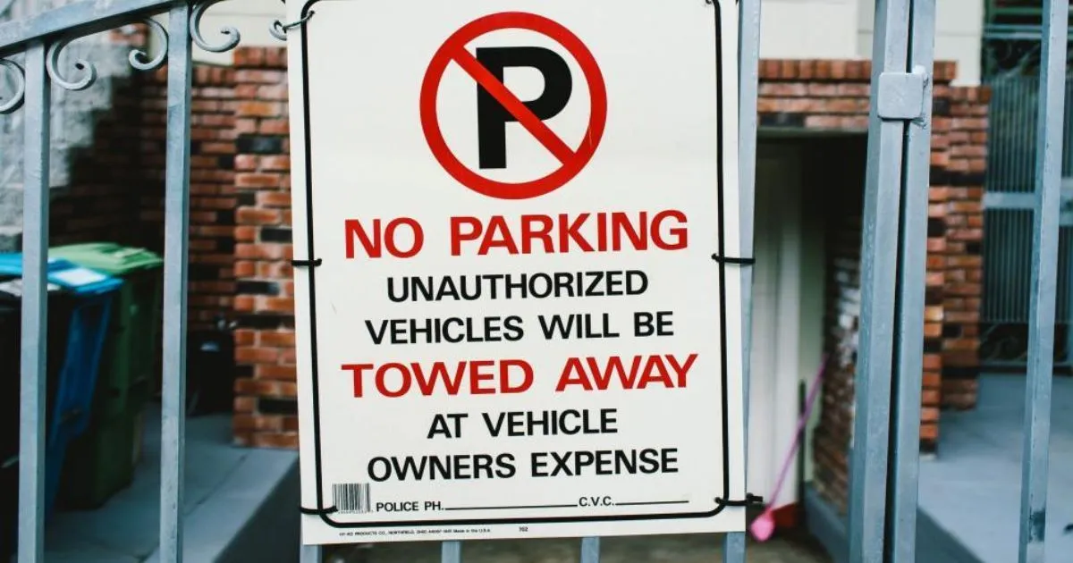 No Parking Unauthorized Vehicles Will Be Towed Away At Vehicle Owners Expense
