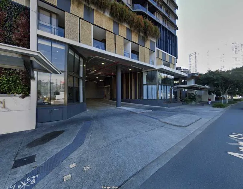 Gated carpark in Newstead Gated carpark in Newstead