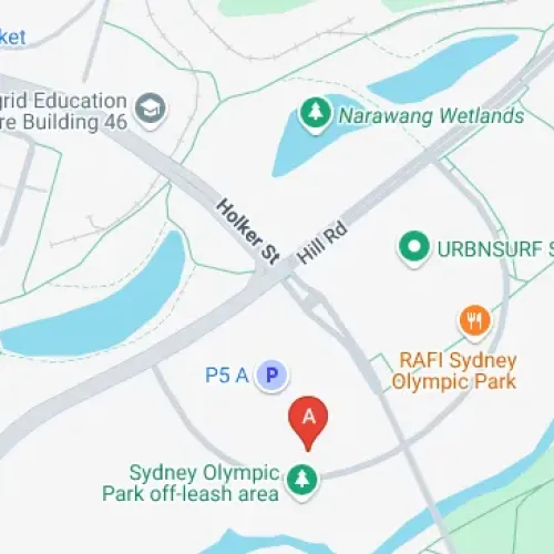 Hill Road and, Holker St, Sydney Olympic Park NSW 2127, Australia Hill Road and, Holker St, Sydney Olympic Park NSW 2127, Australia