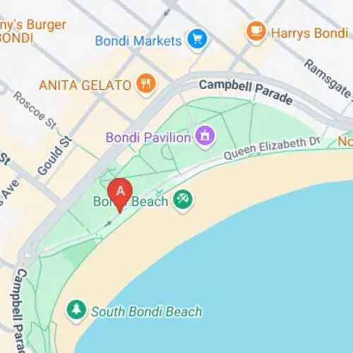 Parking lot, Queen Elizabeth Dr, Bondi Beach NSW 2026, Australia Parking lot, Queen Elizabeth Dr, Bondi Beach NSW 2026, Australia