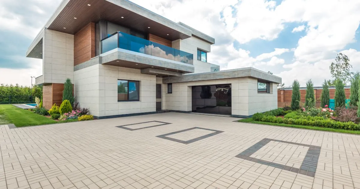 The Driveway Of A Beautiful House Capable Of Hosting Multiple Vehicles For Parking The Driveway Of A Beautiful House Capable Of Hosting Multiple Vehicles For Parking