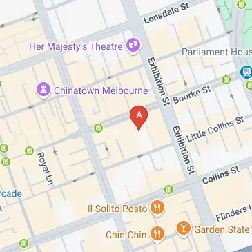 Exhibition Street parking entry via Bourke St Melbourne