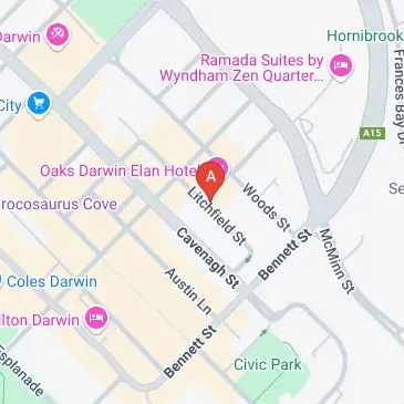 Litchfield Street Darwin City parking in Northern Territory