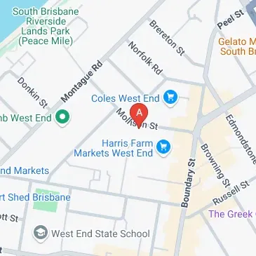 Convenient parking on Mollison St West End QLD book online