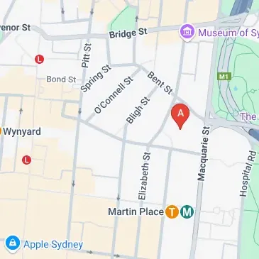 Book your parking space in advance on Bent St Sydney NSW