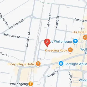 Find parking on Governors Lane in central Wollongong NSW