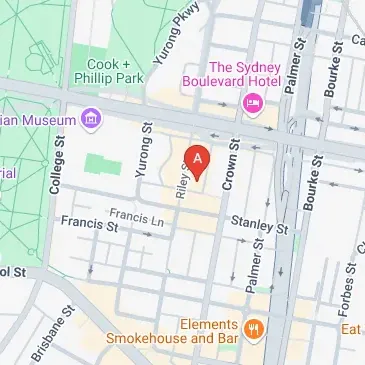 Riley Street Darlinghurst parking in central Sydney NSW