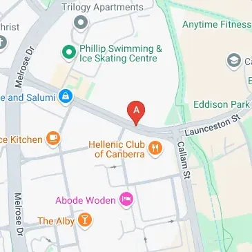 Launceston Street Phillip ACT parking spaces are available