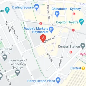 CBD Haymarket car parking located on Thomas Street now