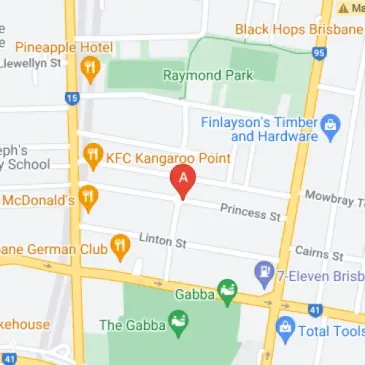 Double car parking space in Kangaroo Point Brisbane area