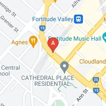 Secure underground park in Fortitude Valley key card entry