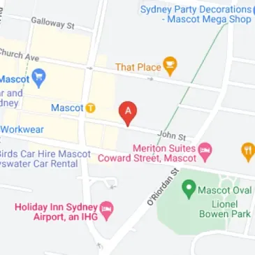 Mascot underground parking close to John St station area