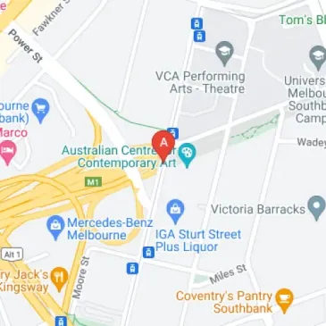 Much sought after Southbank parking next to tram stop