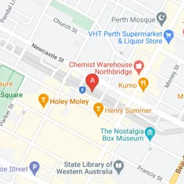 Northbridge parking organised near Errichetti Place centre