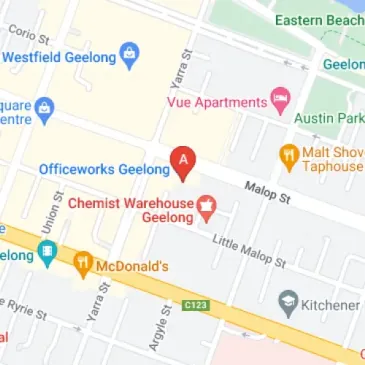 Geelong Officeworks car park space for rent on Malop
