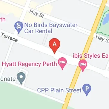 Secure parking for rent on Adelaide Terrace in East Perth