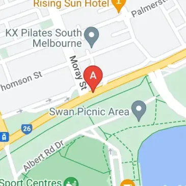 Remote access private car bay on Albert Road Melbourne