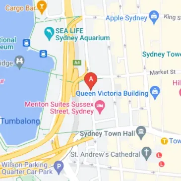 Sussex St Sydney parking spaces secure near QVB World Square