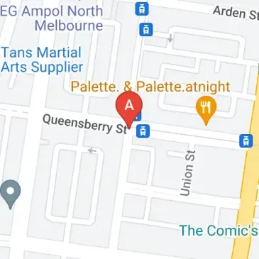 Terrific covered parking directly at North Melbourne Station