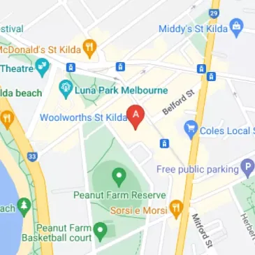 Woolworths St Kilda parking bays available Acland Street