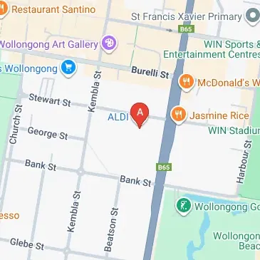 Wollongong Aldi parking Stewart Street great location now