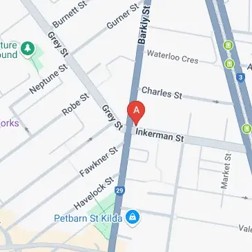 Barkly St Kilda parking organised near shops and transport